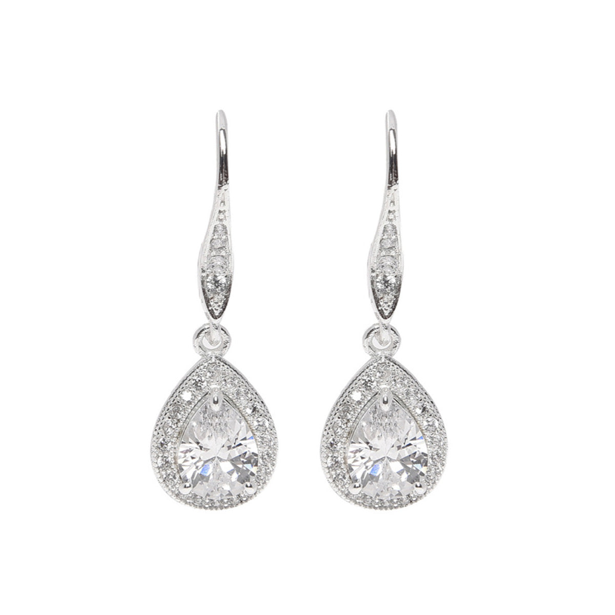 ARETES ANNE KLEIN BASIC AK SOCIAL PLATEADO