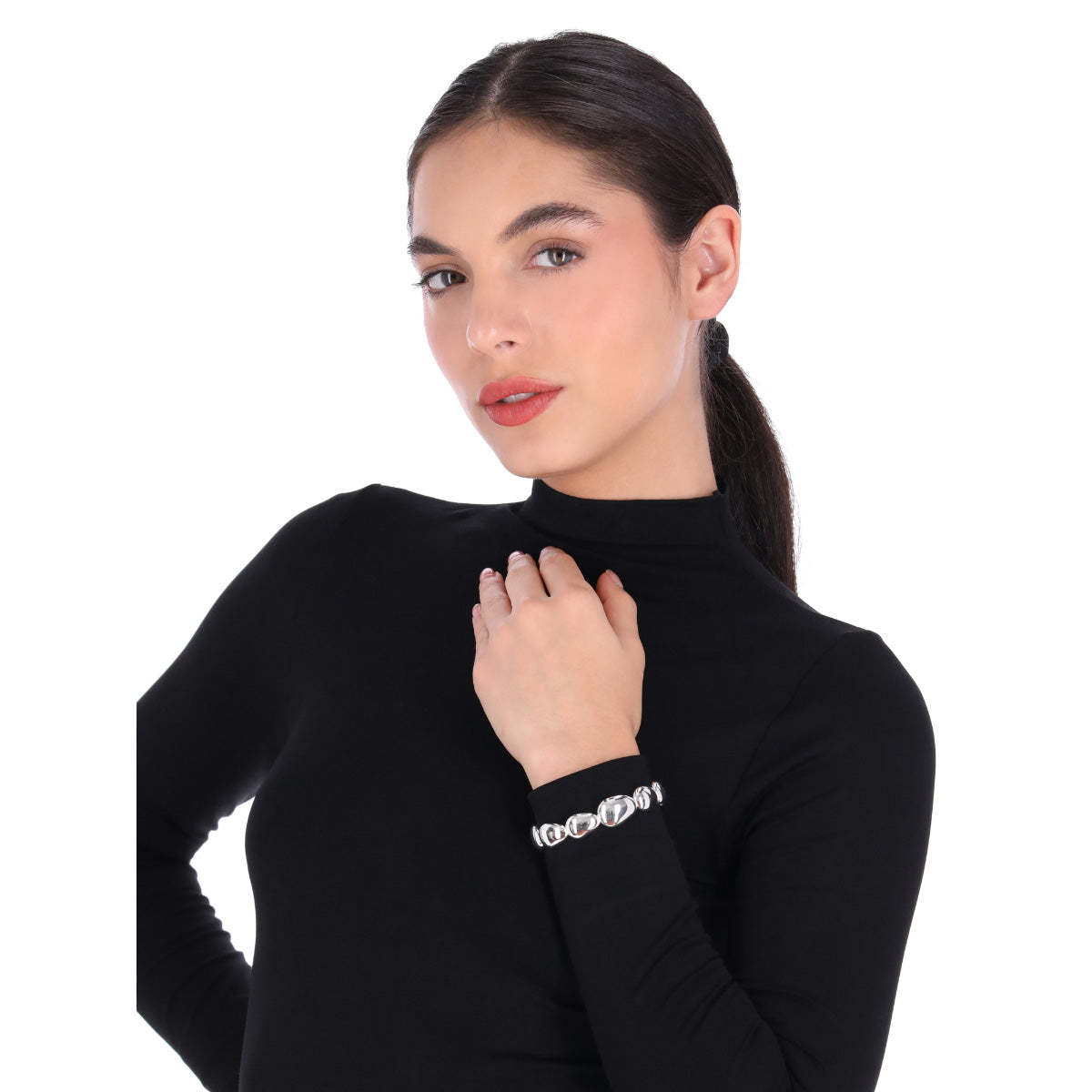 PULSERA ANNE KLEIN SWEATER WEATHER PLATEADO