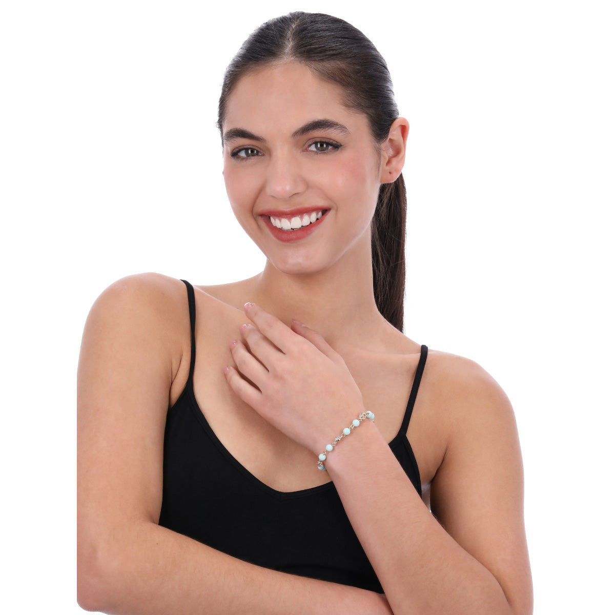 PULSERA ANNE KLEIN GARDENIA DORADO