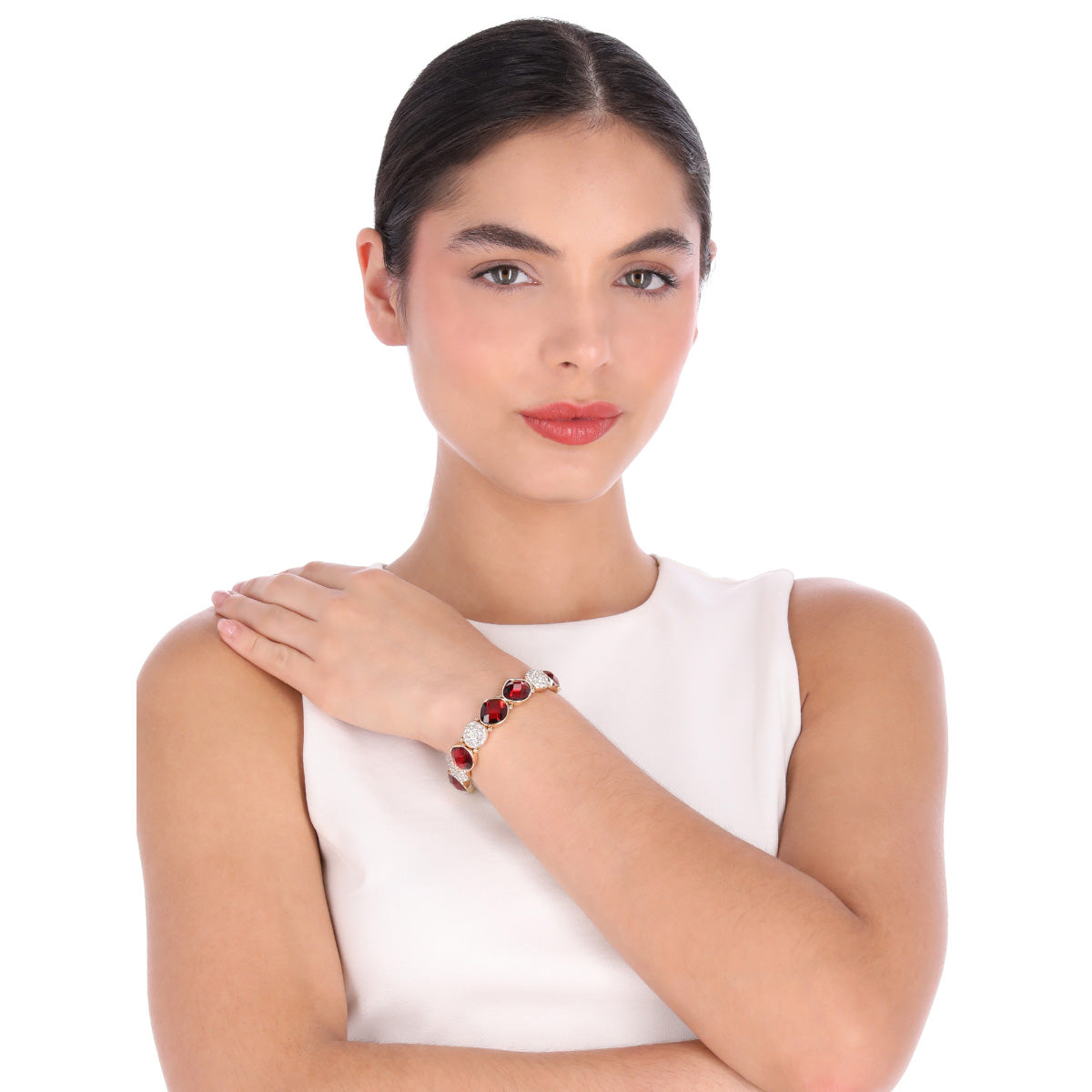 PULSERA ANNE KLEIN TWINKLING ROMANCE DORADO