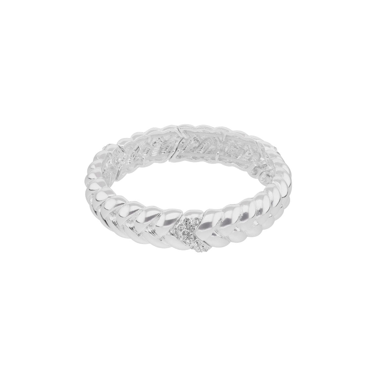 PULSERA ANNE KLEIN JOYFUL GLOW PLATEADO