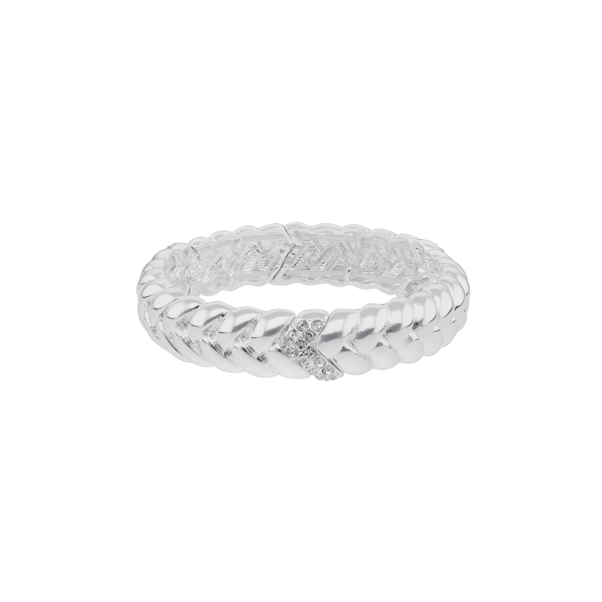PULSERA ANNE KLEIN JOYFUL GLOW PLATEADO