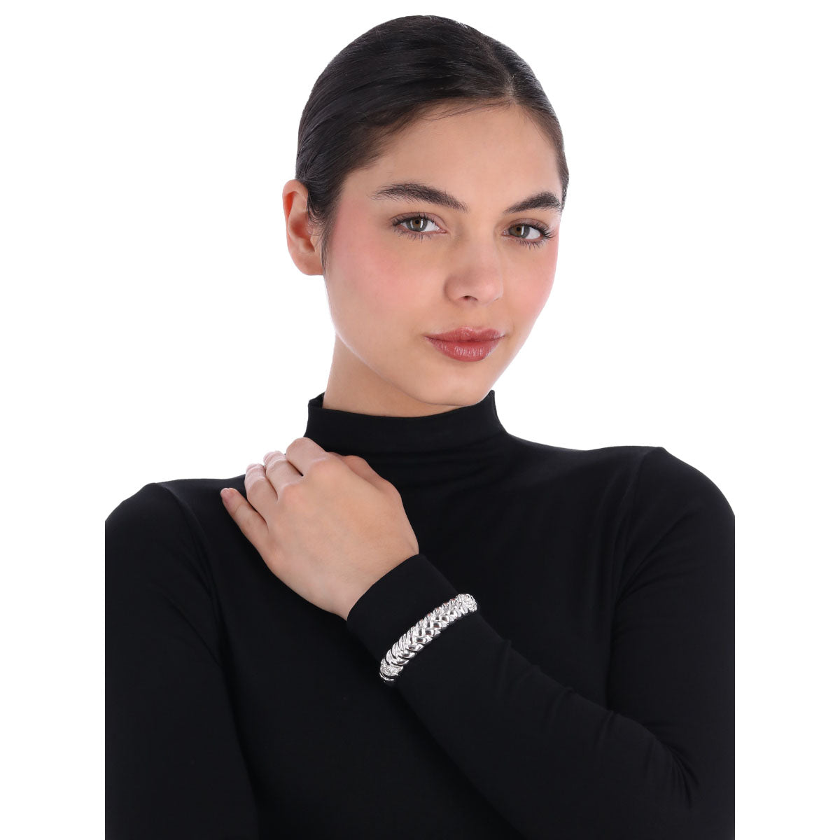 PULSERA ANNE KLEIN JOYFUL GLOW PLATEADO