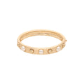 PULSERA ANNE KLEIN PEARLS PROMISE DORADO