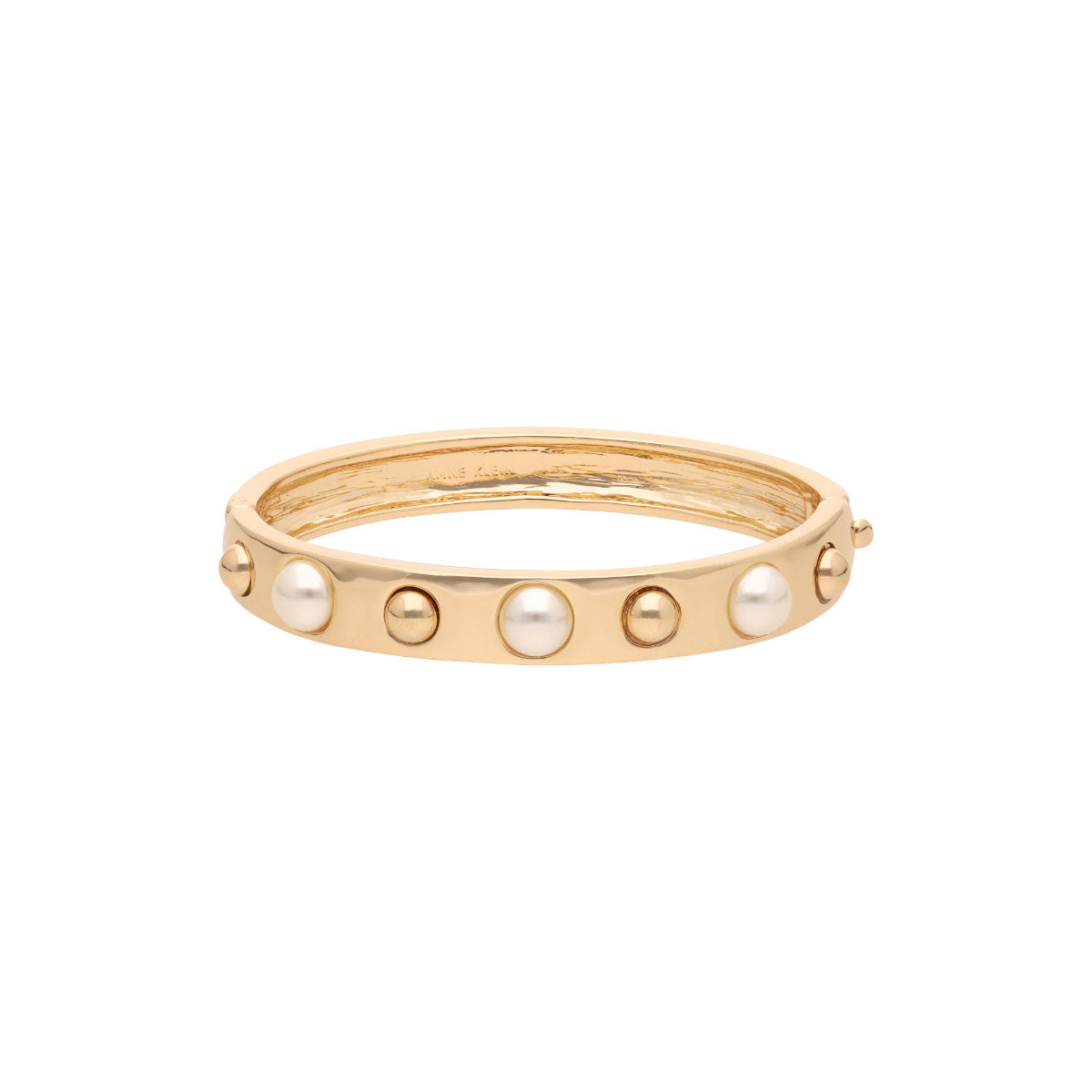 PULSERA ANNE KLEIN PEARLS PROMISE DORADO
