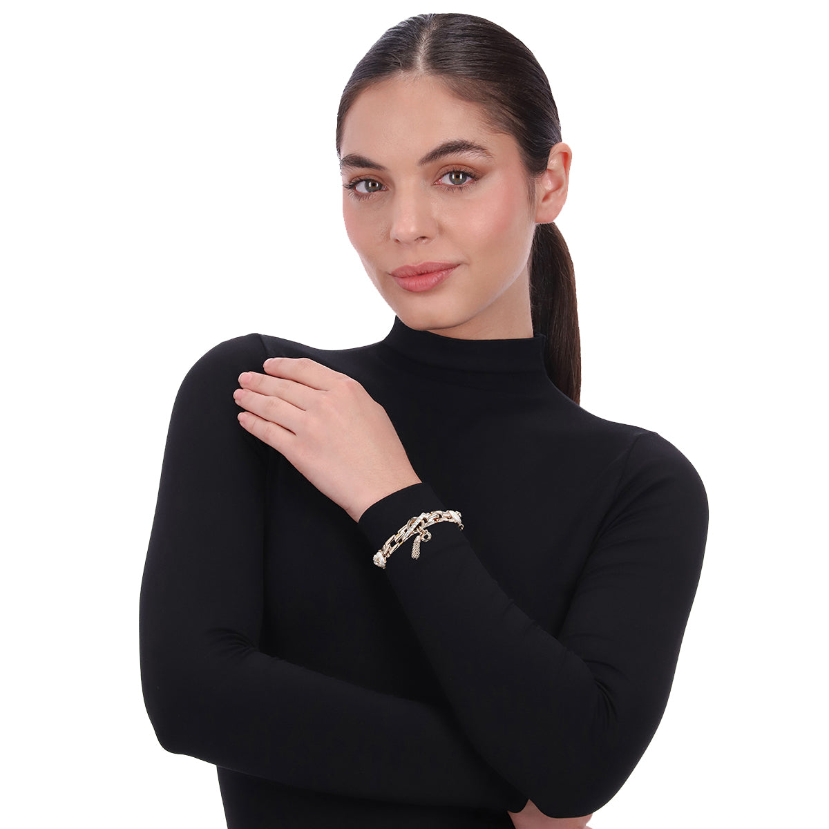 PULSERA ANNE KLEIN STARS ALIGN DORADO