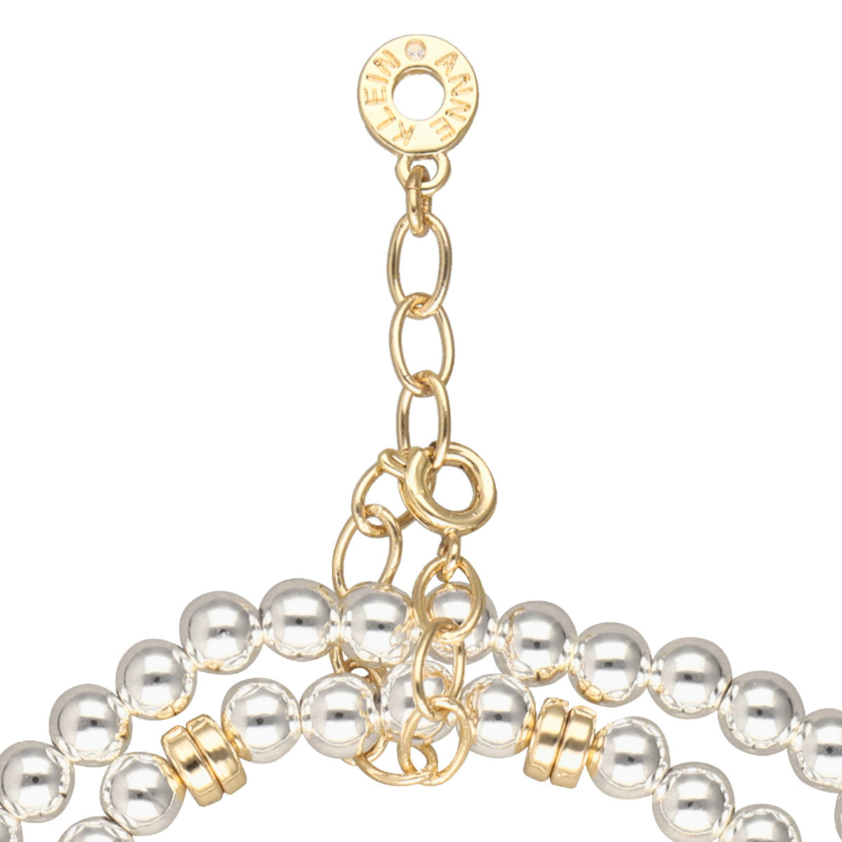 PULSERA ANNE KLEIN HOLIDAY HEARTS BITONO