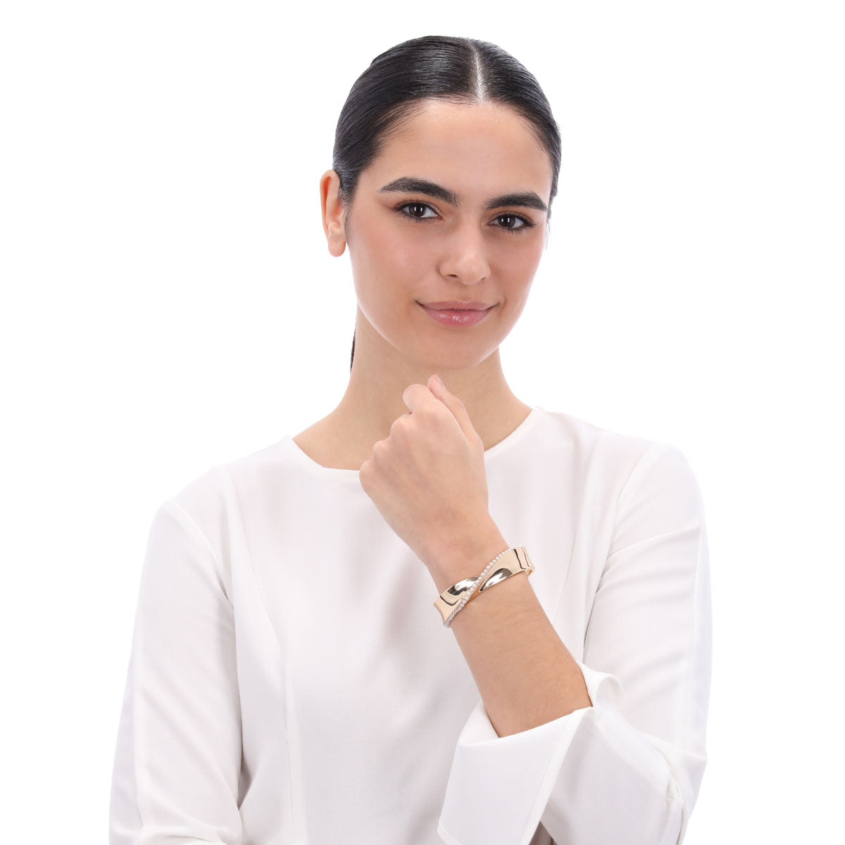PULSERA ANNE KLEIN LAYERED LUXURY DORADO