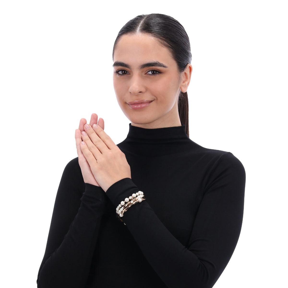 COLLAR ANNE KLEIN LAYERED LUXURY DORADO