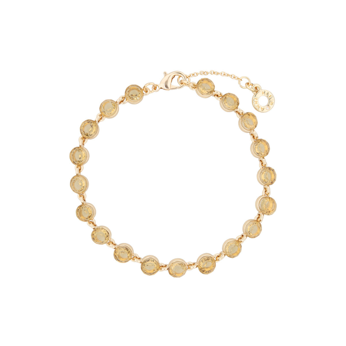 PULSERA ANNE KLEIN CRYSTAL COVE DORADO