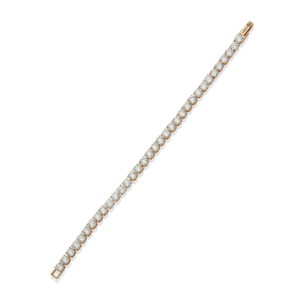 PULSERA ANNE KLEIN TENNIS MOMENT PLATEADO
