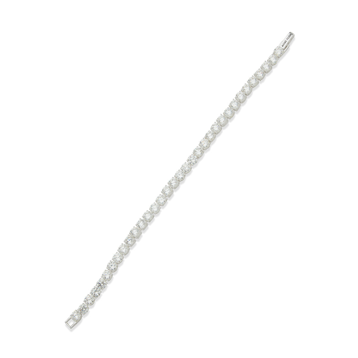 PULSERA ANNE KLEIN TENNIS MOMENT PLATEADO