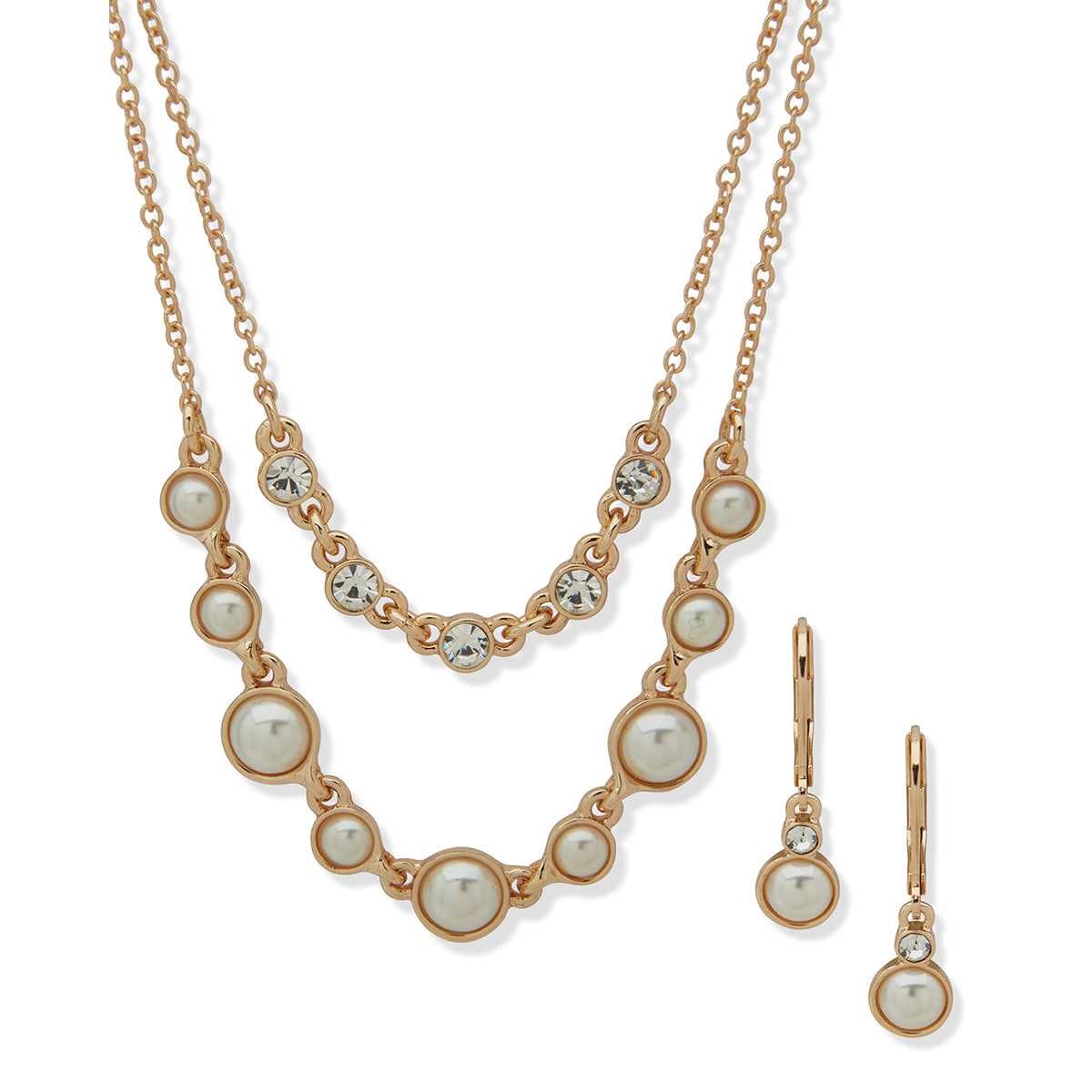 BOXSETCOLLAR ANNE KLEIN COLOR DORADO FORMA DIFERENTES DISEÑOS 01B01136