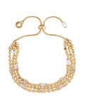 PULSERA ANNE KLEIN COLOR DORADO FORMA ASIMETRICO 01B01142