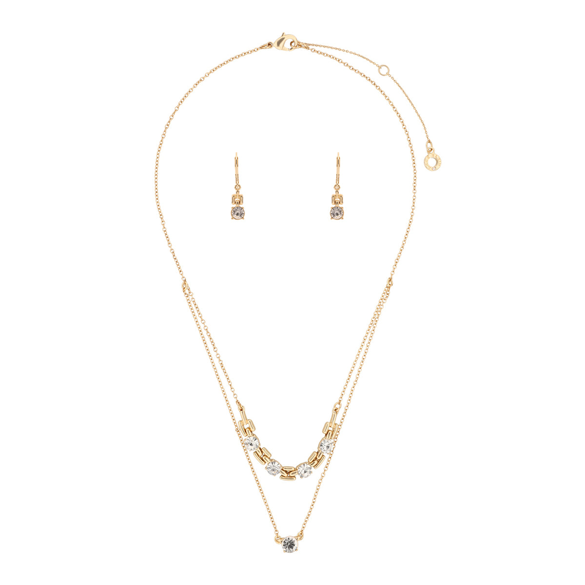 BOX SET COLLAR ANNE KLEIN COLOR DORADO FORMA CIRCULAR 01B01209