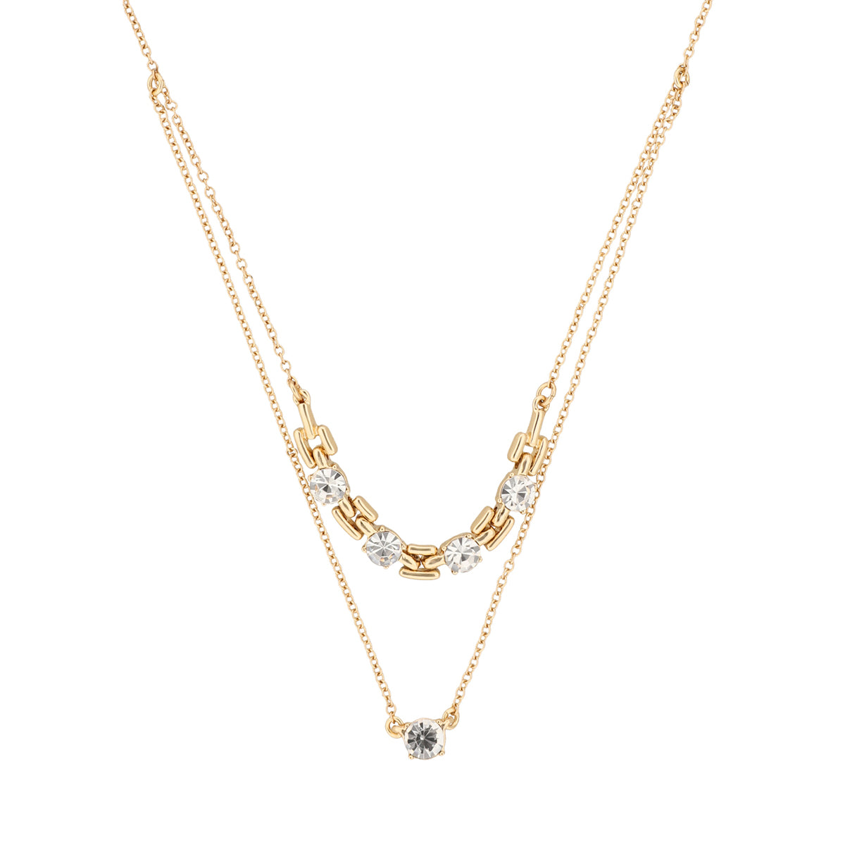 BOX SET COLLAR ANNE KLEIN COLOR DORADO FORMA CIRCULAR 01B01209