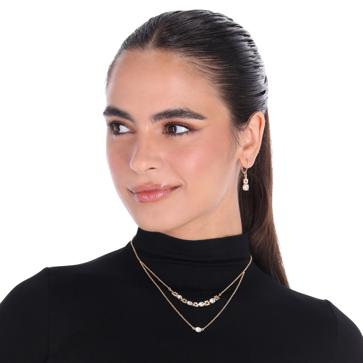 BOX SET COLLAR ANNE KLEIN COLOR DORADO FORMA CIRCULAR 01B01209