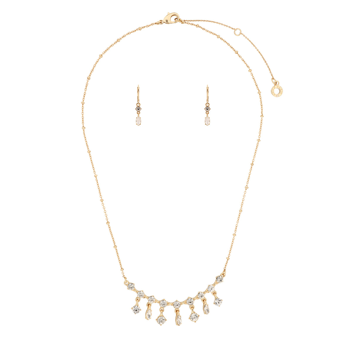 BOX SET COLLAR ANNE KLEIN COLOR DORADO FORMA ASIMETRICO 01B01210