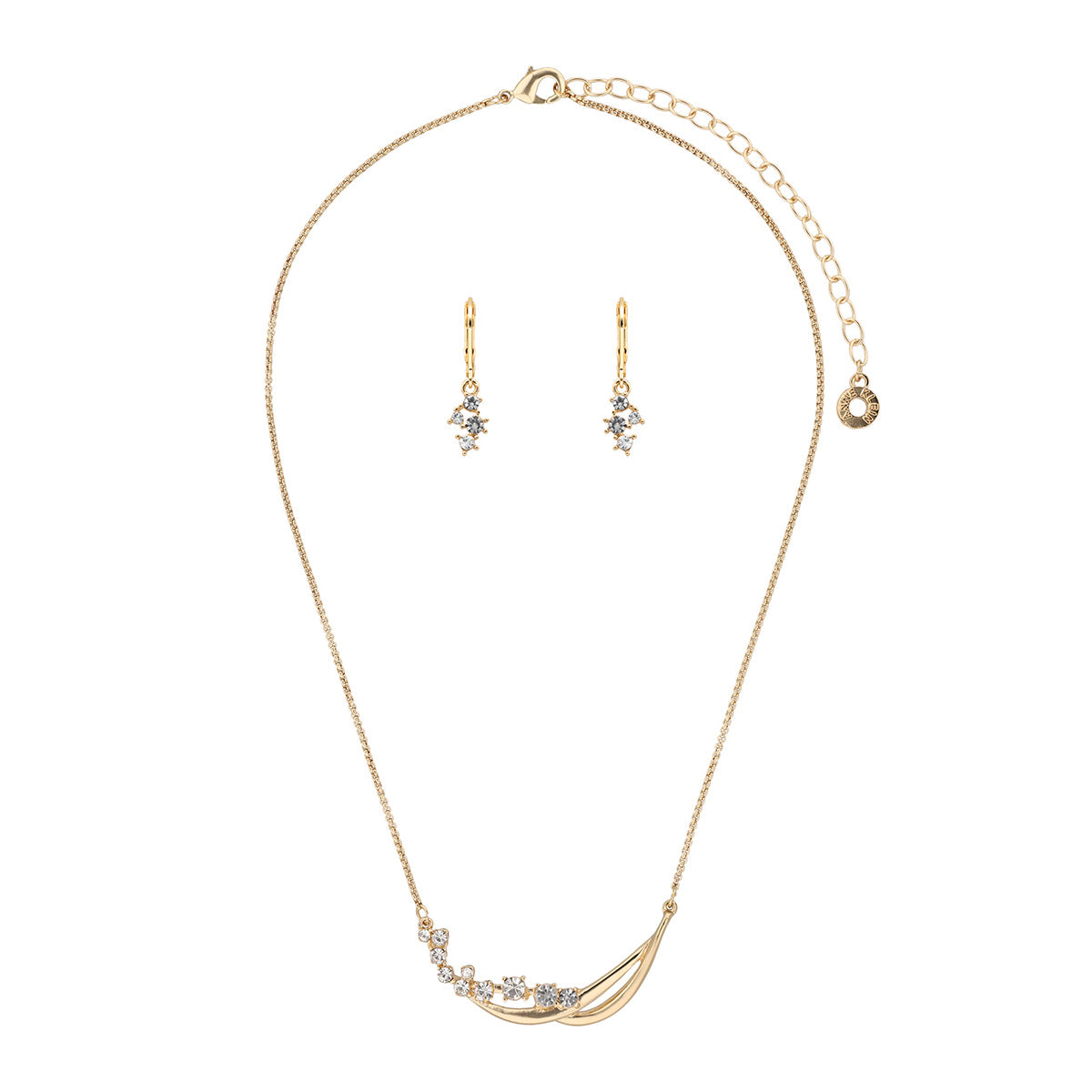 BOX SET COLLAR ANNE KLEIN COLOR DORADO FORMA ASIMETRICO 01B01290