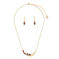 BOX SET COLLAR ANNE KLEIN COLOR DORADO FORMA ASIMETRICO 01B01291