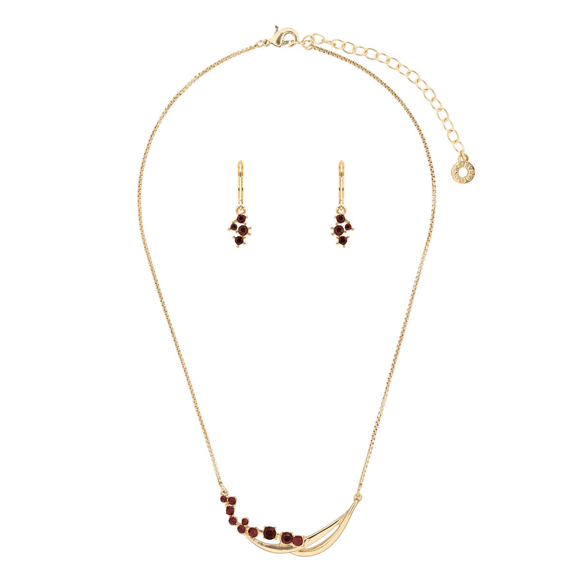 BOX SET COLLAR ANNE KLEIN COLOR DORADO FORMA ASIMETRICO 01B01291