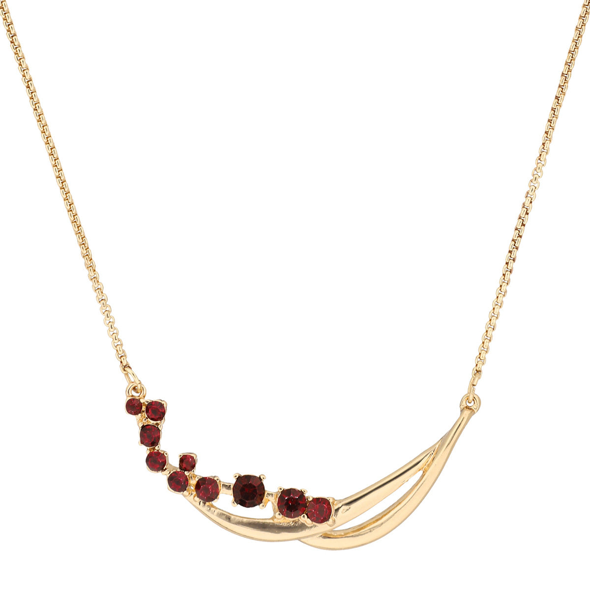 BOX SET COLLAR ANNE KLEIN COLOR DORADO FORMA ASIMETRICO 01B01291