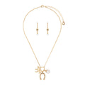 BOX SET COLLAR ANNE KLEIN COLOR DORADO FORMA HERRADURA 01B01296