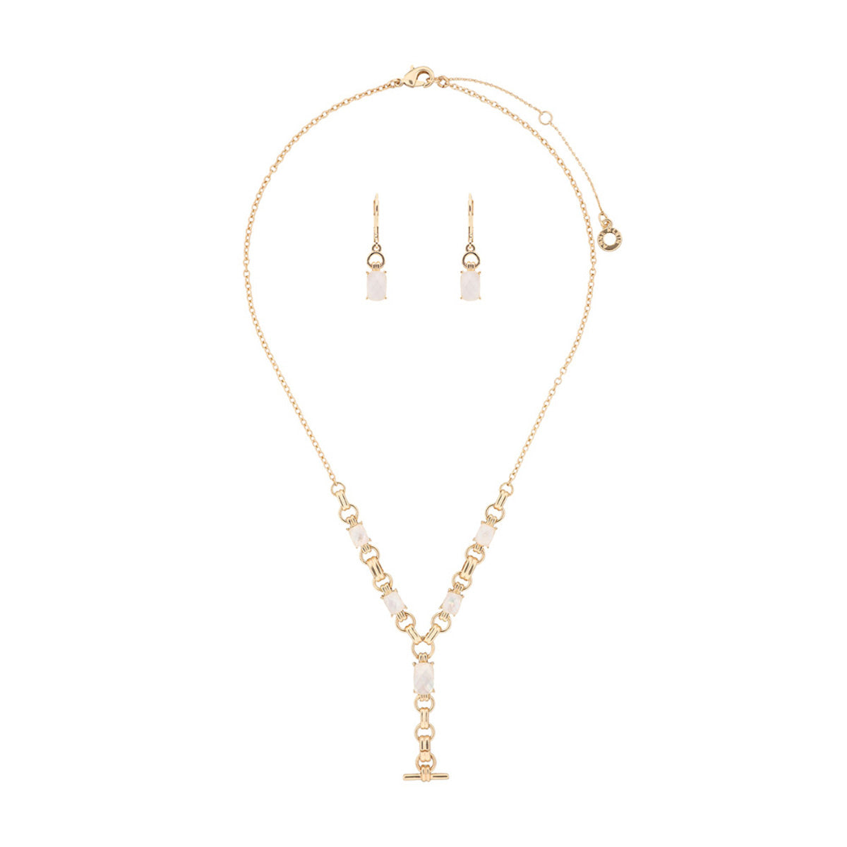 BOX SET COLLAR ANNE KLEIN COLOR DORADO FORMA ASIMETRICO 01B01298