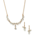 BOX SET COLLAR ANNE KLEIN COLOR DORADO FORMA ASIMETRICO 01B01299