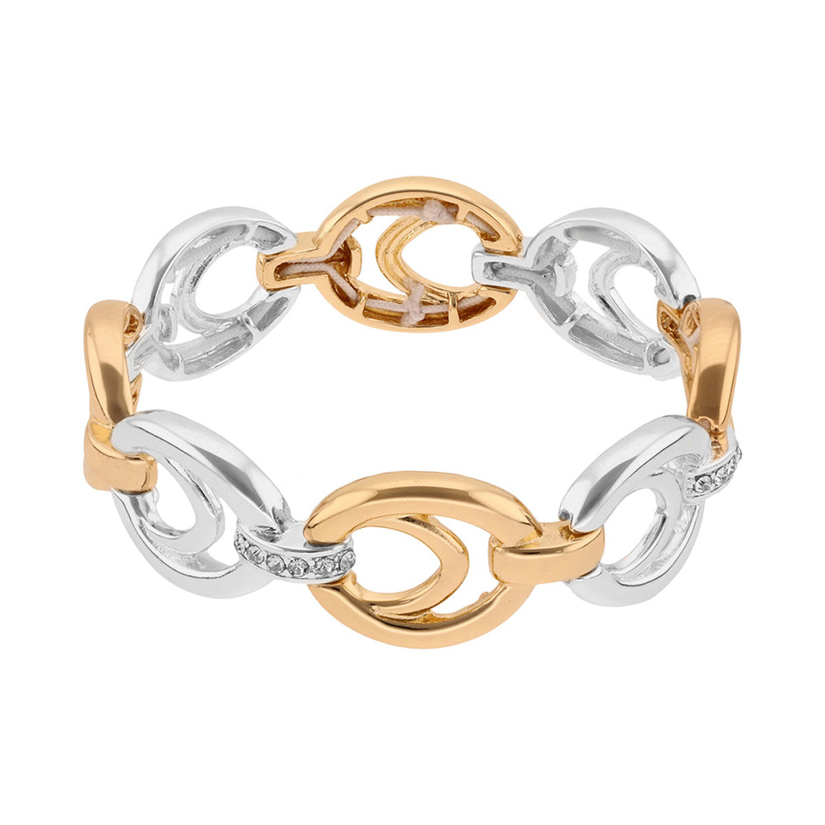 PULSERA ANNE KLEIN ALEACION DE METALES COLOR BITONO FORMA OVALADO 01B01353