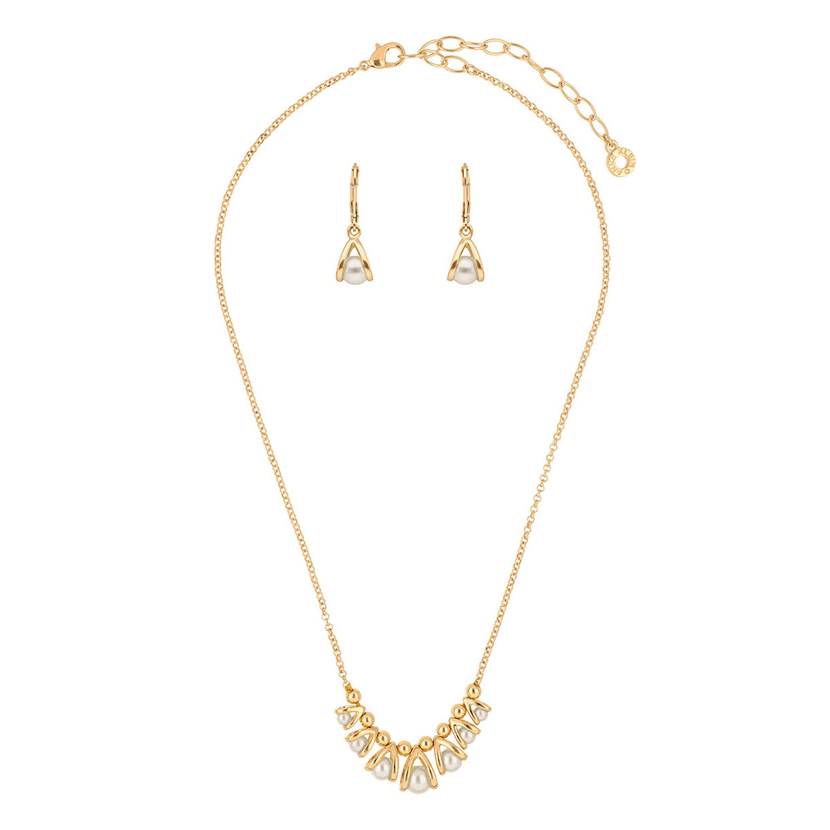 BOXSETCOLLAR ANNE KLEIN ALEACION DE METALES COLOR DORADO FORMA ASIMETRICO 01B01390