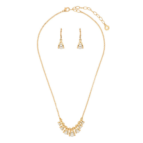 BOXSETCOLLAR ANNE KLEIN ALEACION DE METALES COLOR DORADO FORMA ASIMETRICO 01B01390