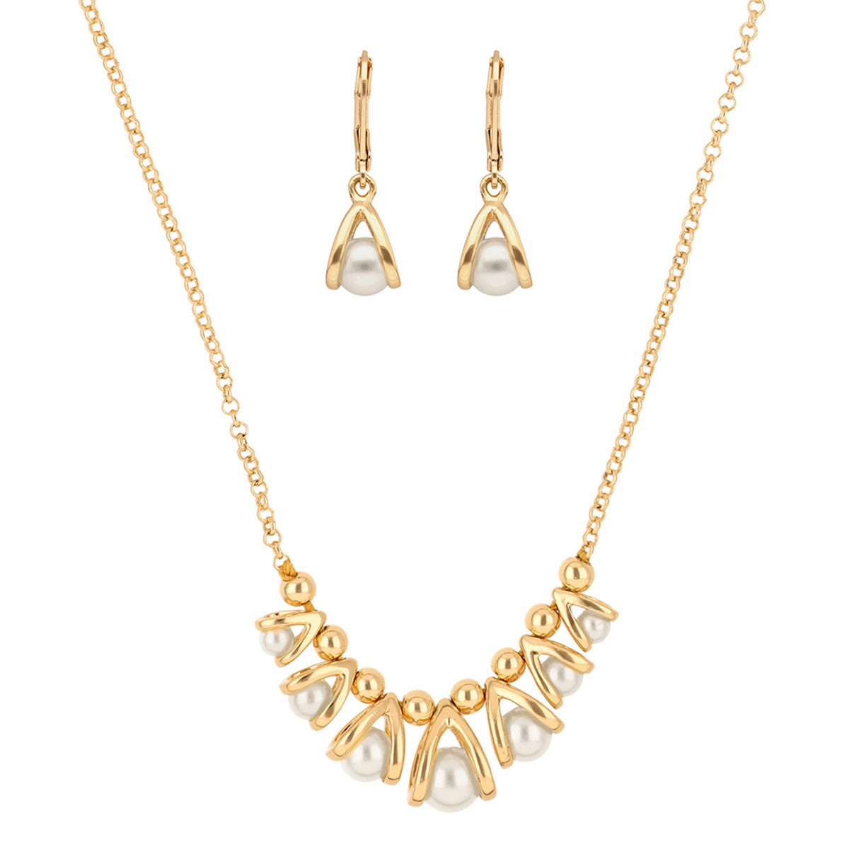 BOXSETCOLLAR ANNE KLEIN ALEACION DE METALES COLOR DORADO FORMA ASIMETRICO 01B01390