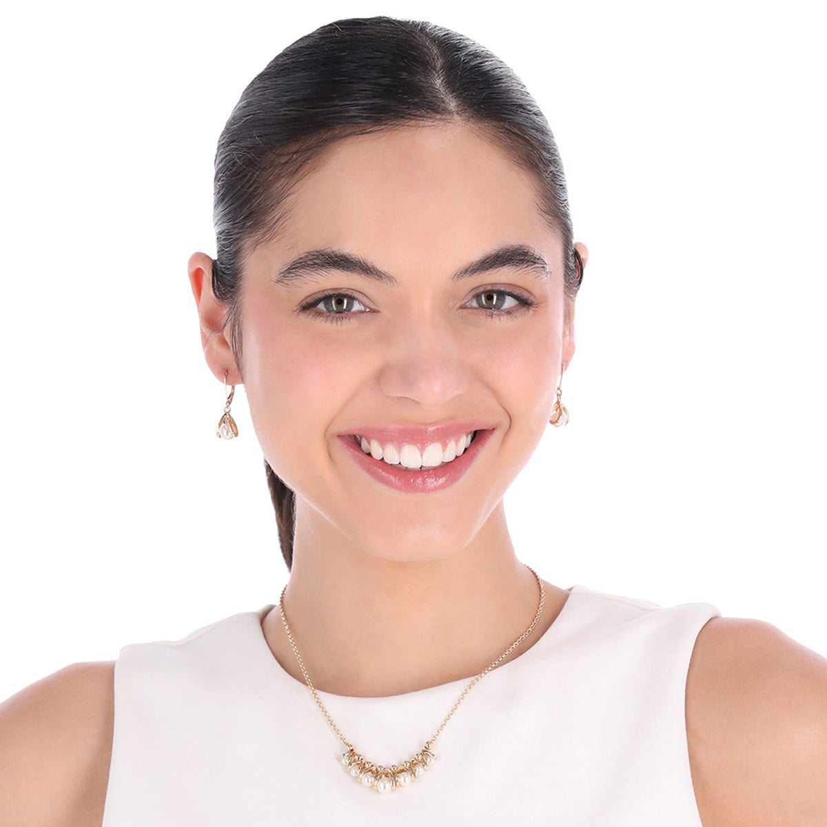 BOXSETCOLLAR ANNE KLEIN ALEACION DE METALES COLOR DORADO FORMA ASIMETRICO 01B01390