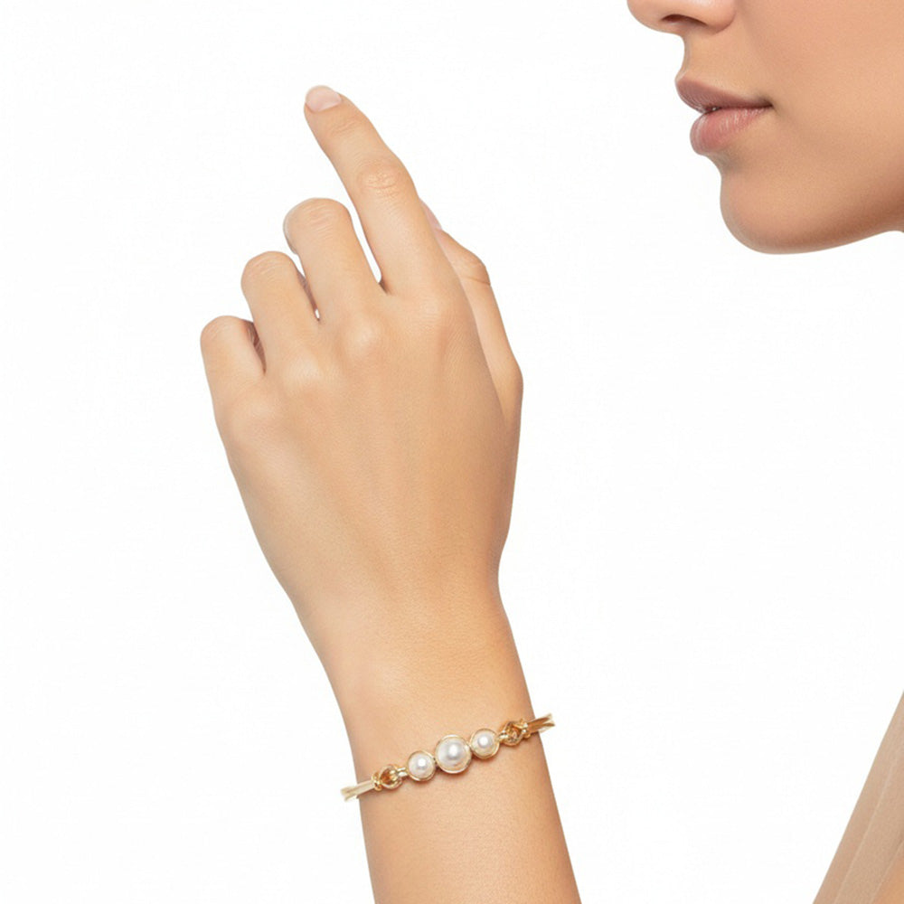 PULSERA ANNE KLEIN COLOR DORADO TIPO RIGIDA 01B01410