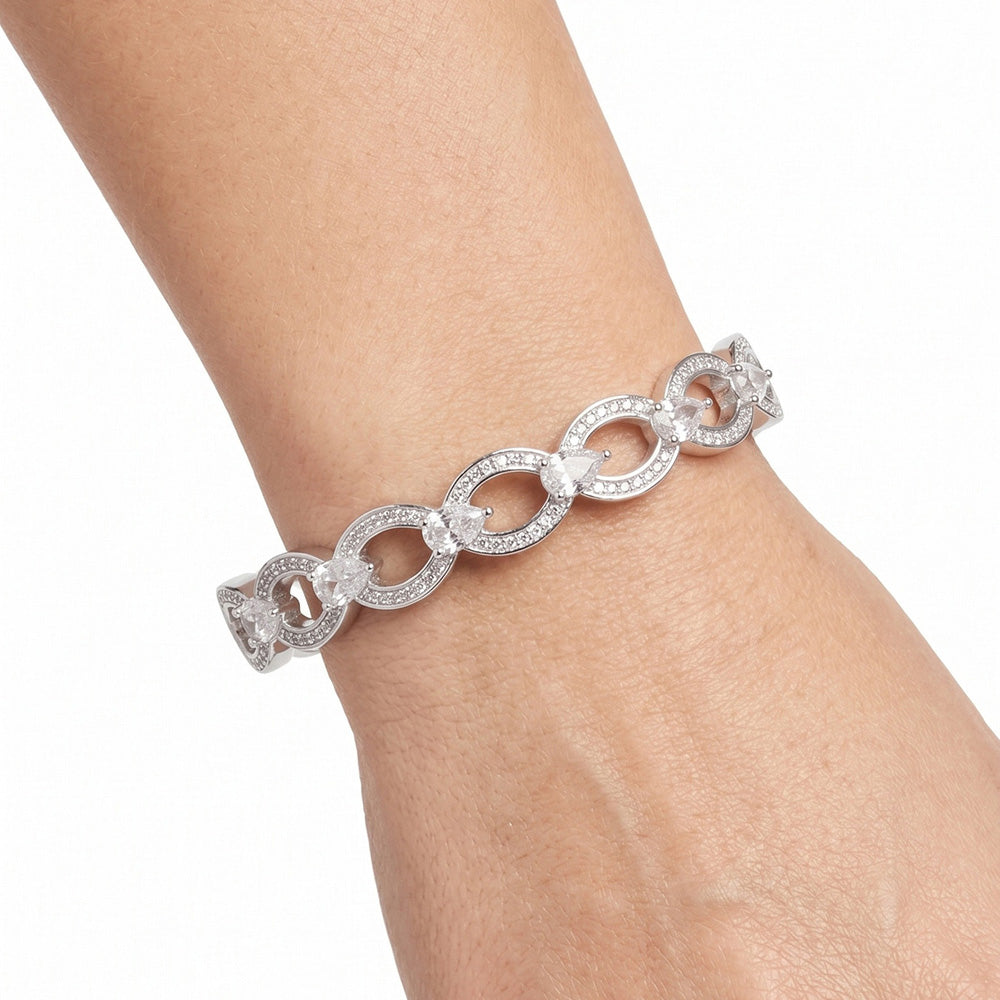 Pulsera Anne Klein Color Plateado Para Mujer Contenido 1 Pulsera 01B01415