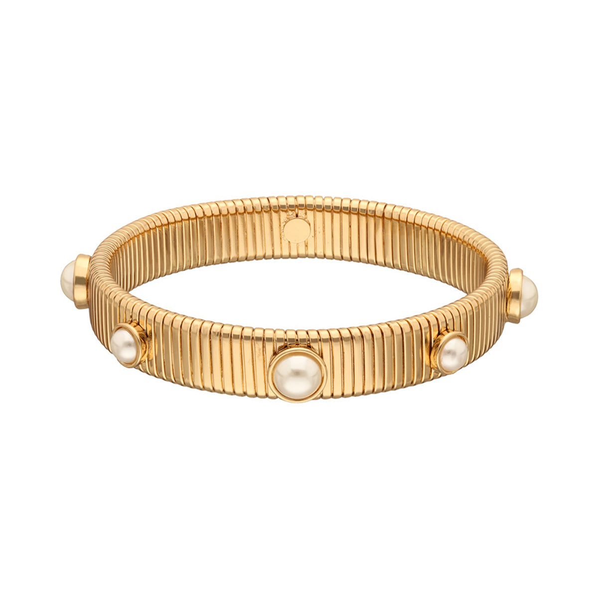 PULSERA ANNE KLEIN COLOR DORADO FORMA ASIMETRICO 01B01416