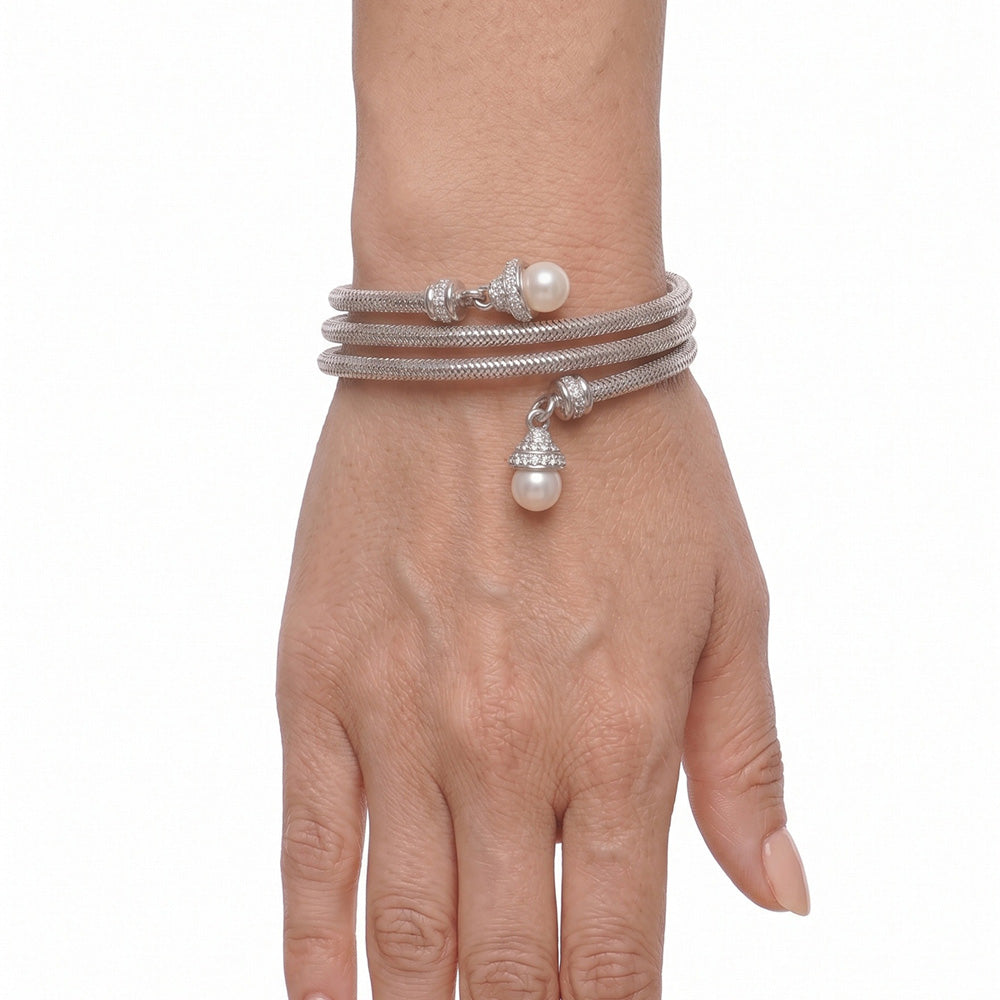 Pulsera Anne Klein Color Plateado Para Mujer Contenido 1 Pulsera 01B01418