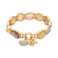 PULSERA ANNE KLEIN COLOR DORADO FORMA ASIMETRICO 01B01421