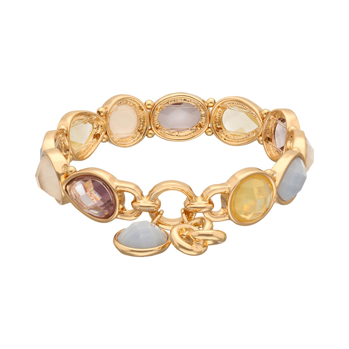 PULSERA ANNE KLEIN COLOR DORADO FORMA ASIMETRICO 01B01421