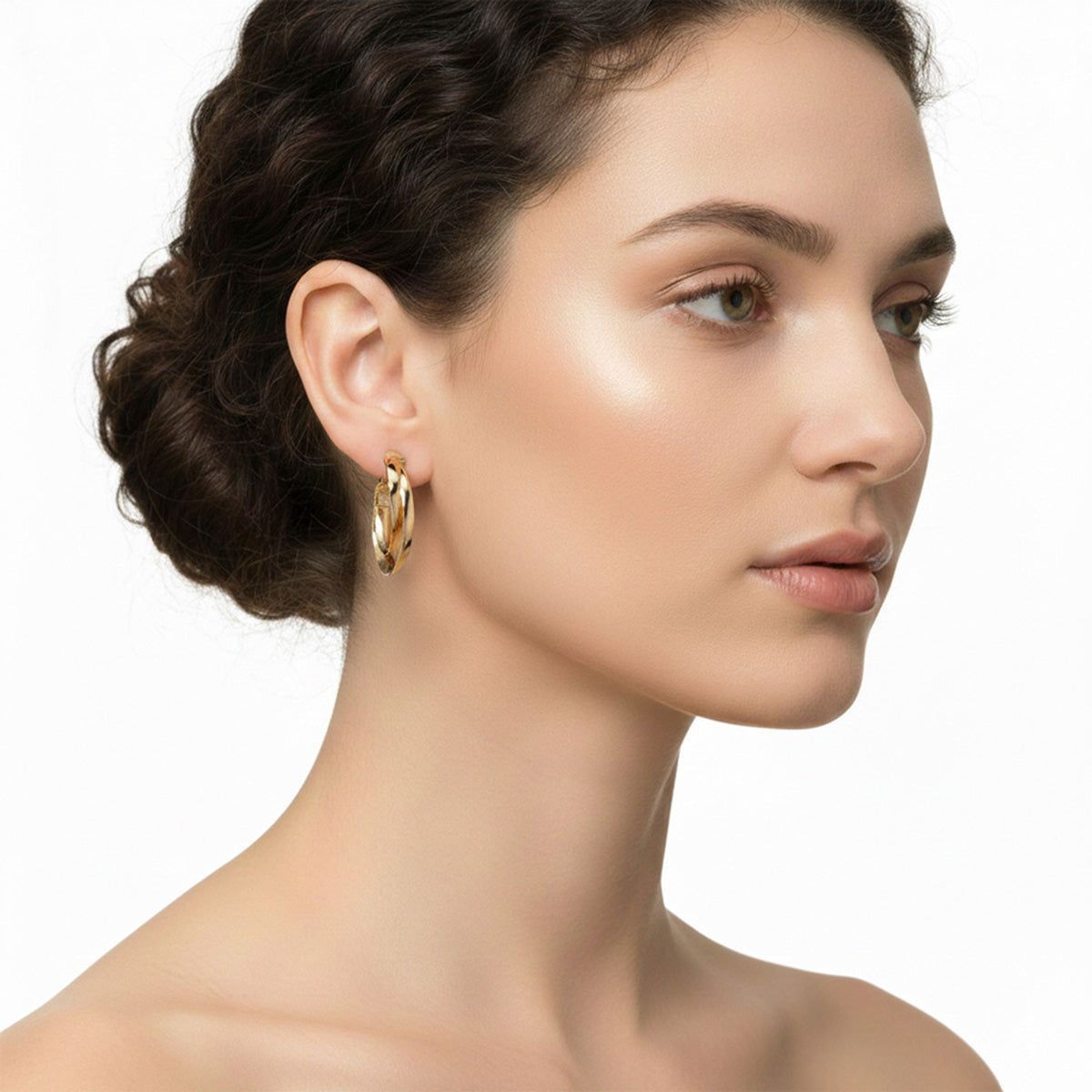 ARETES ANNE KLEIN COLOR DORADO FORMA ASIMETRICO 01C00049