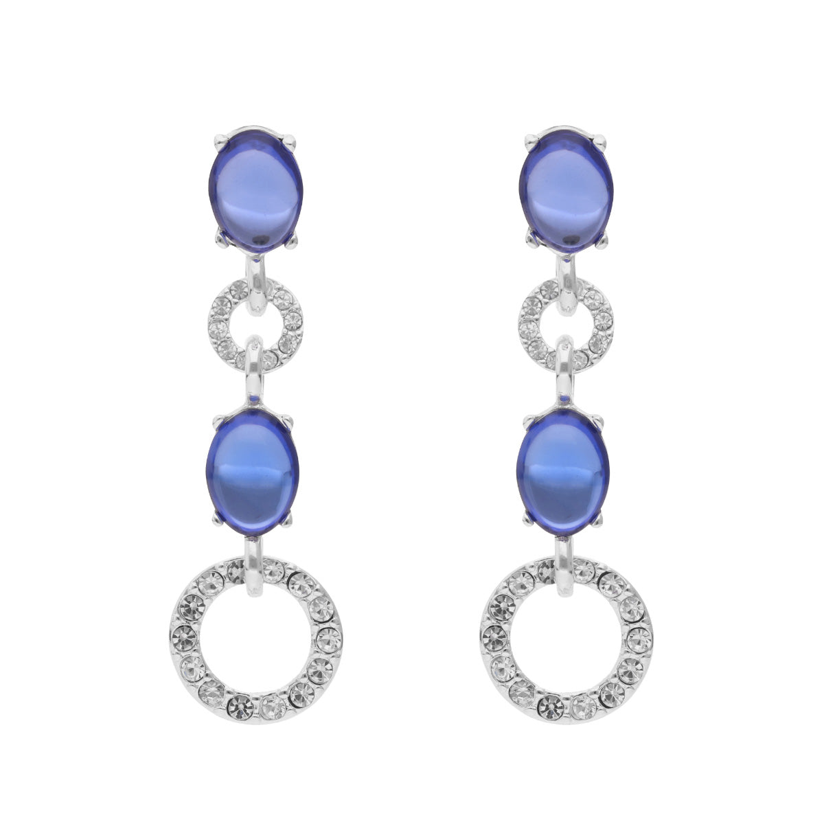 ARETES ANNE KLEIN AURORA DREAMS PLATEADO