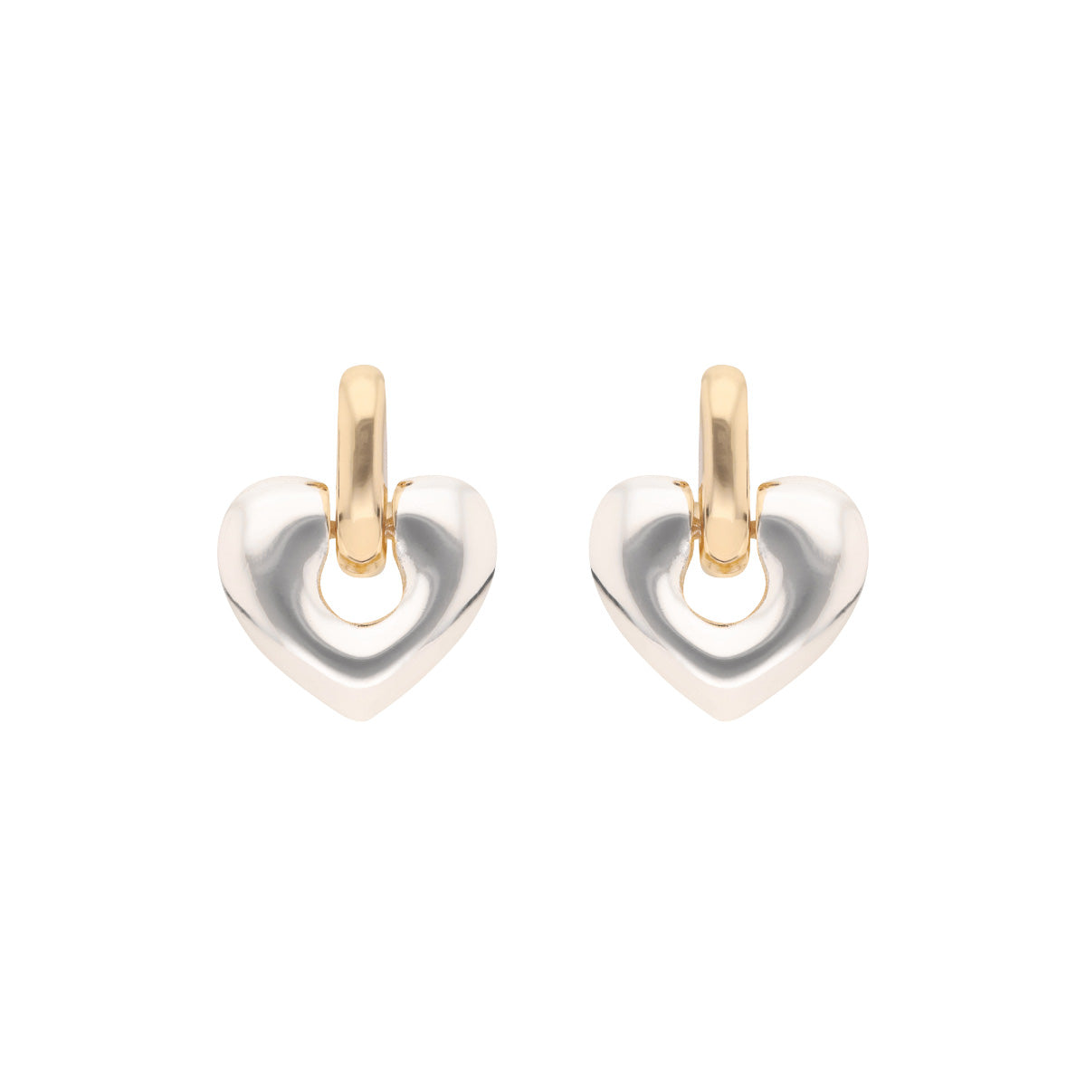 ARETES ANNE KLEIN HOLIDAY HEARTS DORADO