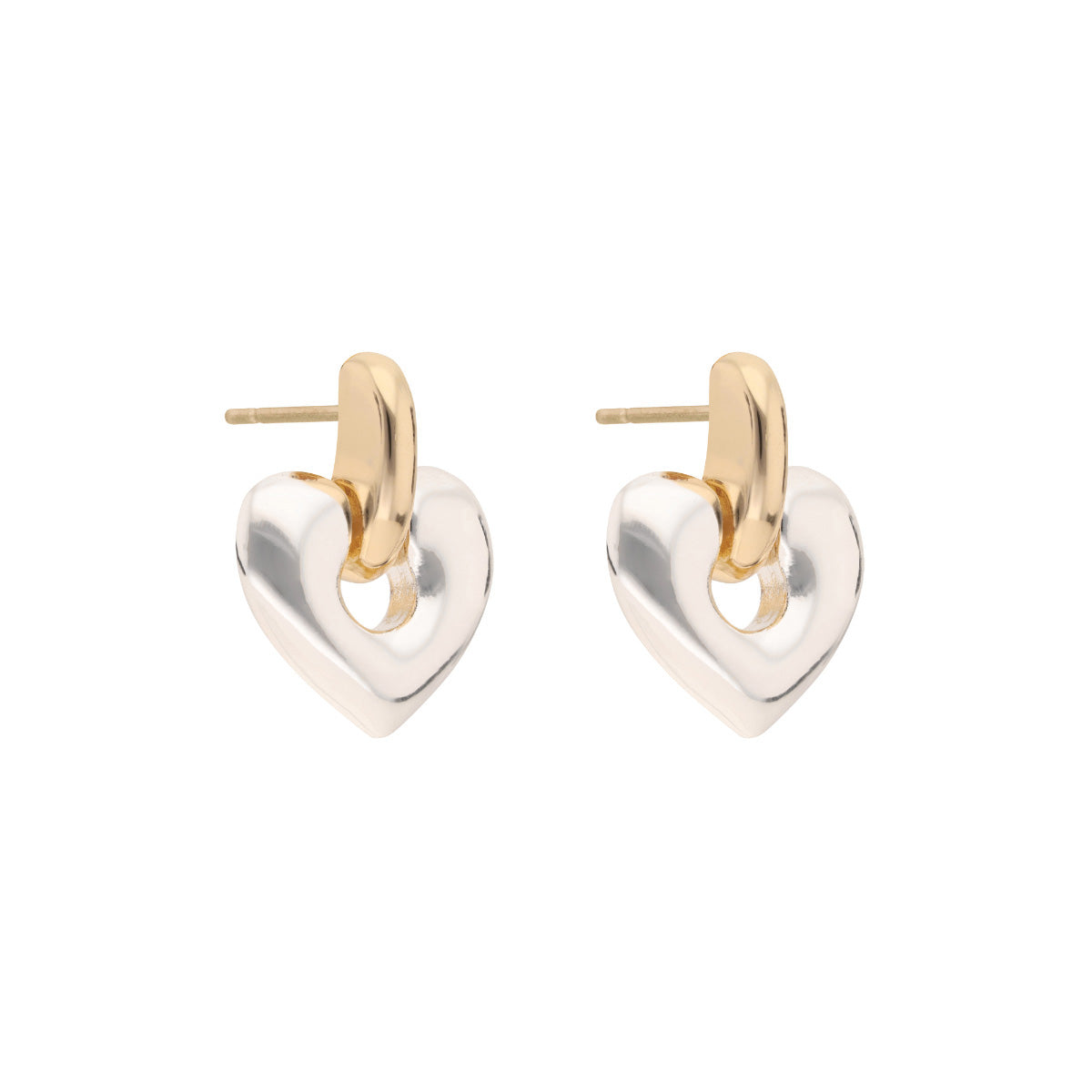 ARETES ANNE KLEIN HOLIDAY HEARTS DORADO