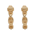 Aretes Color Dorado  Anne Klein Forma Asimetrico Tipo Clip , Cierre Tipo Poste, Familia Sarasota, Contenido 1 Par De Aretes