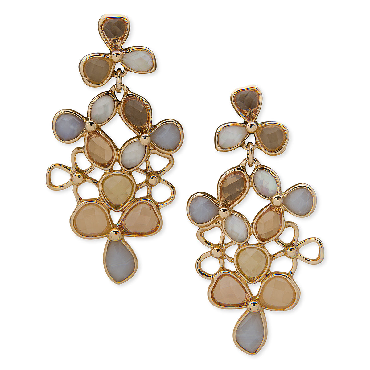 ARETES ANNE KLEIN COLOR DORADO FORMA FLOR 01G00005