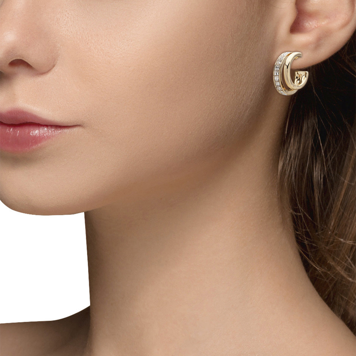 ARETES ANNE KLEIN ACERO COLOR DORADO FORMA ARRACADAS 01G00012
