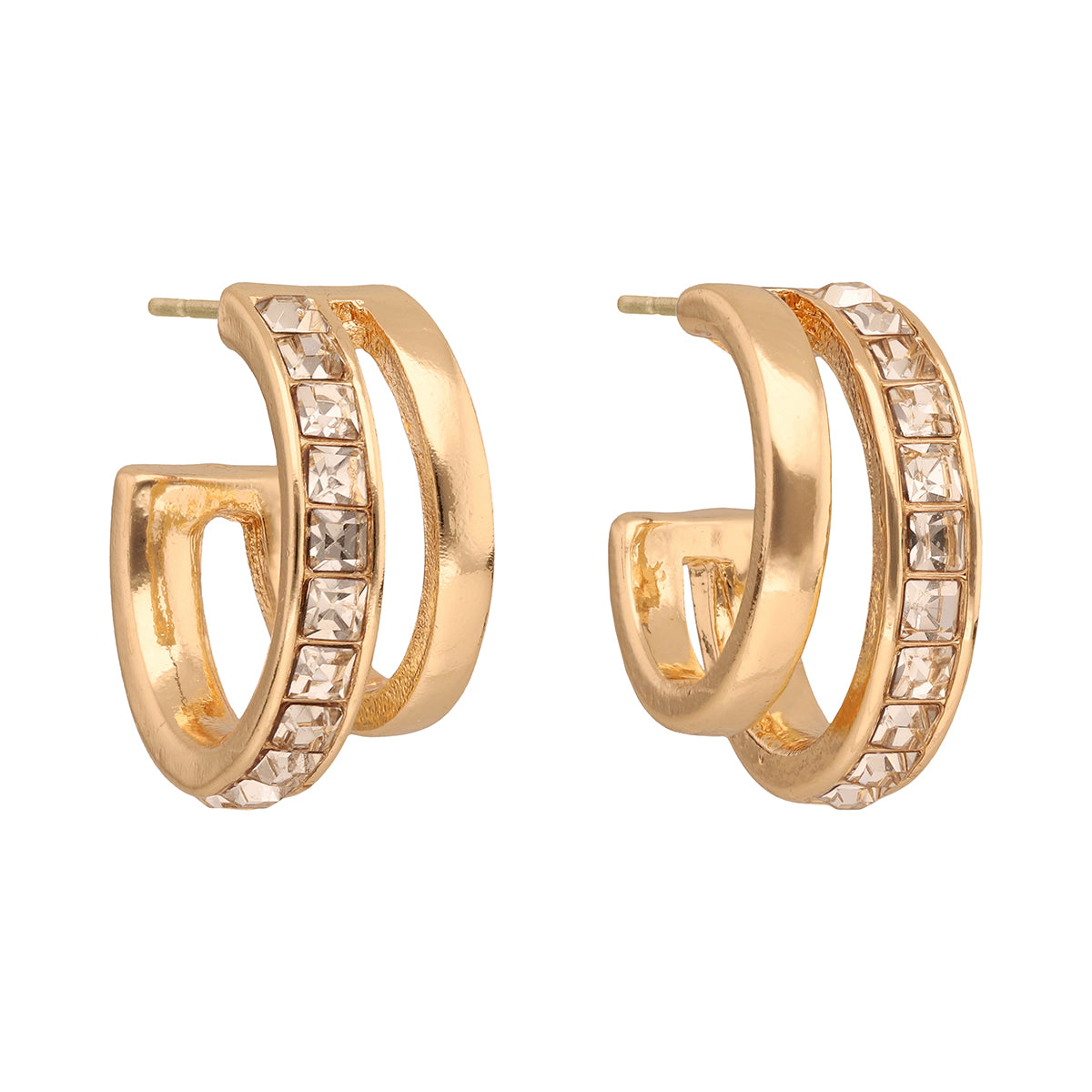 ARETES ANNE KLEIN COLOR DORADO FORMA CIRCULAR 01G00014