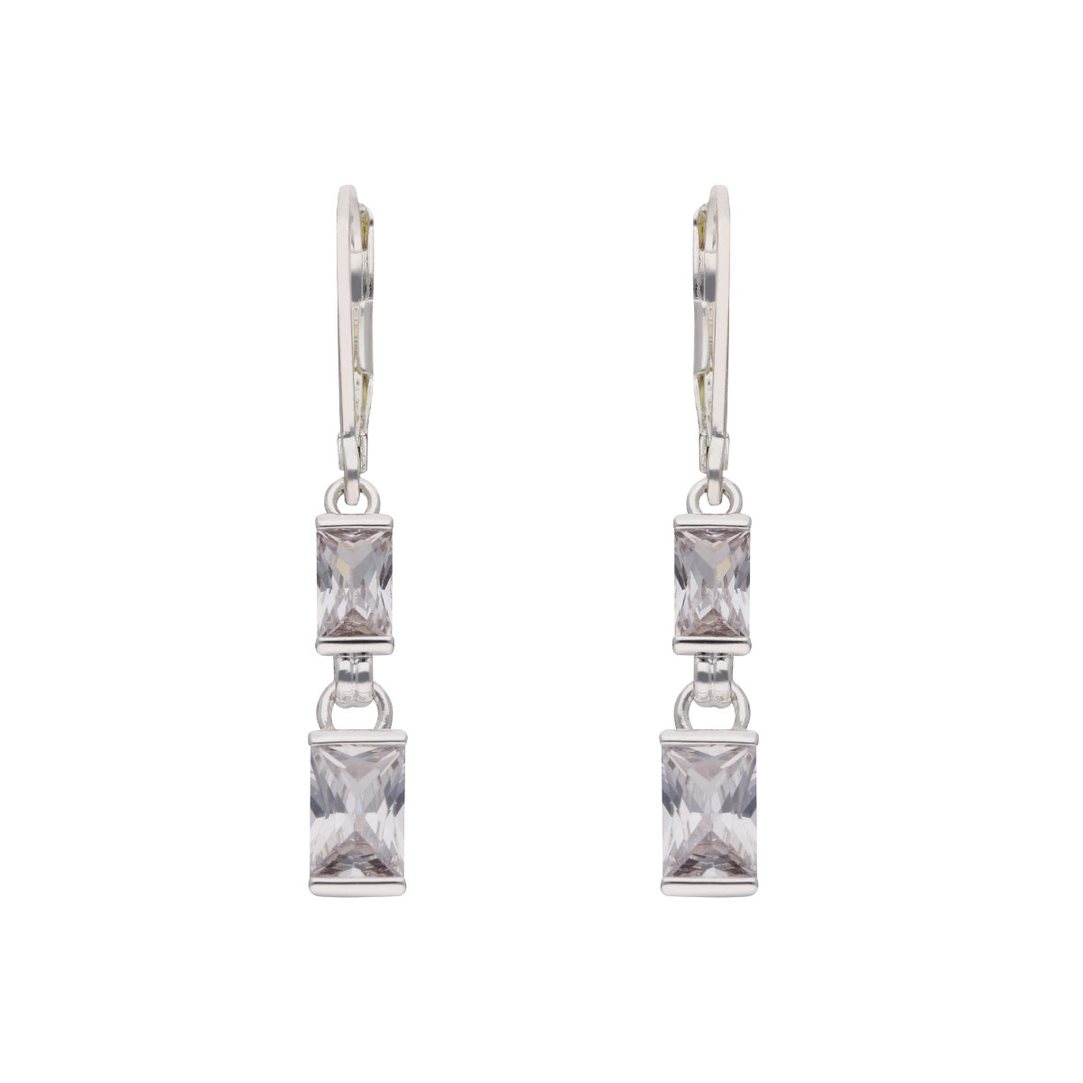 ARETES ANNE KLEIN ORCHID PLATEADO