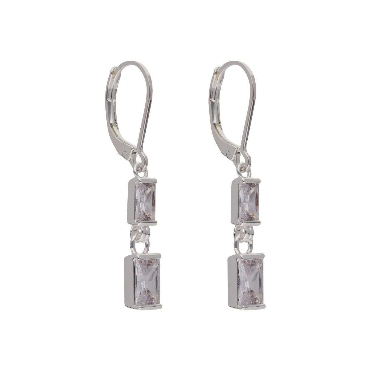 ARETES ANNE KLEIN ORCHID PLATEADO